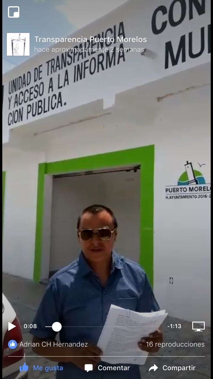 IDAIPQROO da 15 días a alcaldesa de Puerto Morelos, Laura Fernández, para publicar información